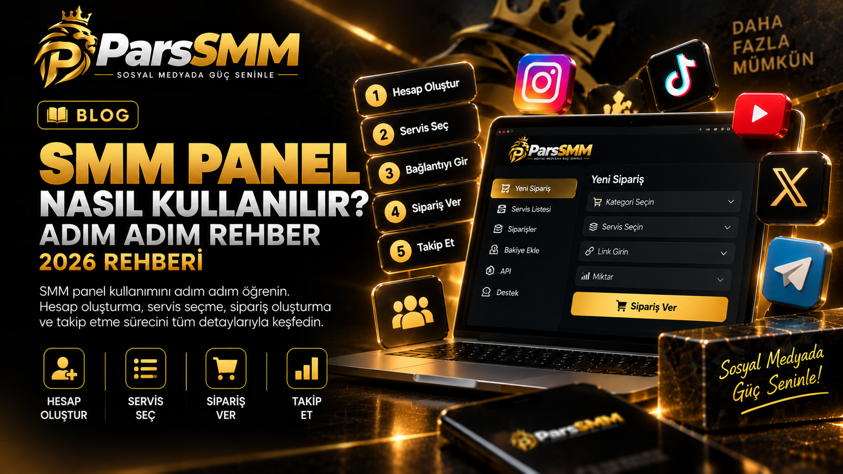 SMM Panel Nasıl Kullanılır? Adım Adım 2026 Rehberi